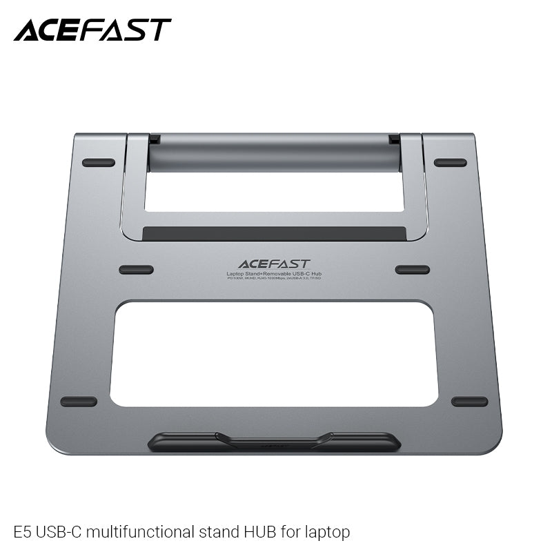 ACEFAST E5 PLUS USB-C Multi-functional Stand HUB for Laptop - Space Gray