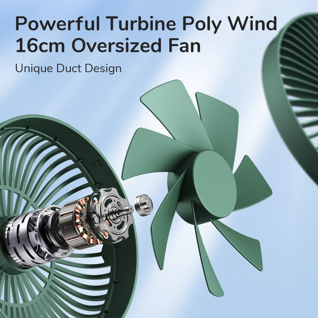 JisuLife FA19A Portable Desk Fan - Green