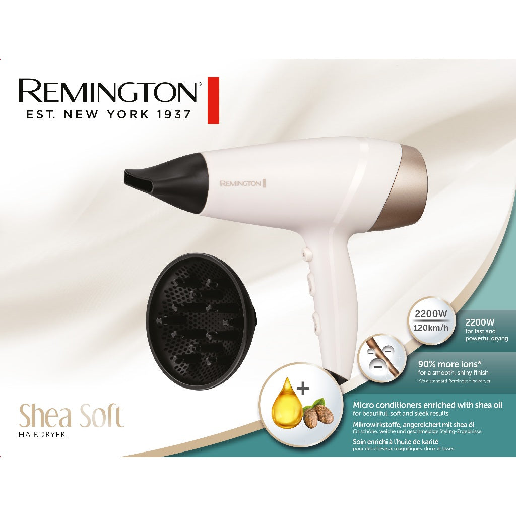Remington D4740 Shea Soft Hairdryer