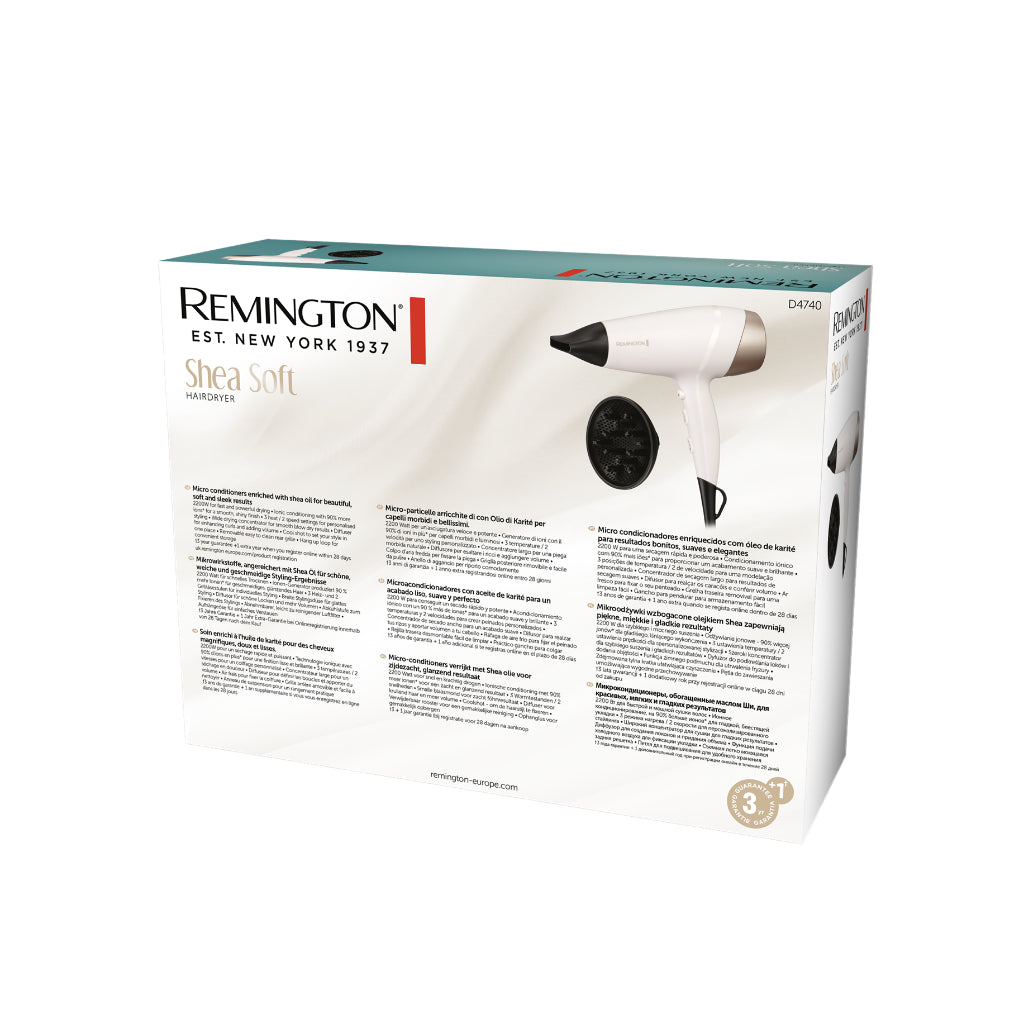 Remington D4740 Shea Soft Hairdryer