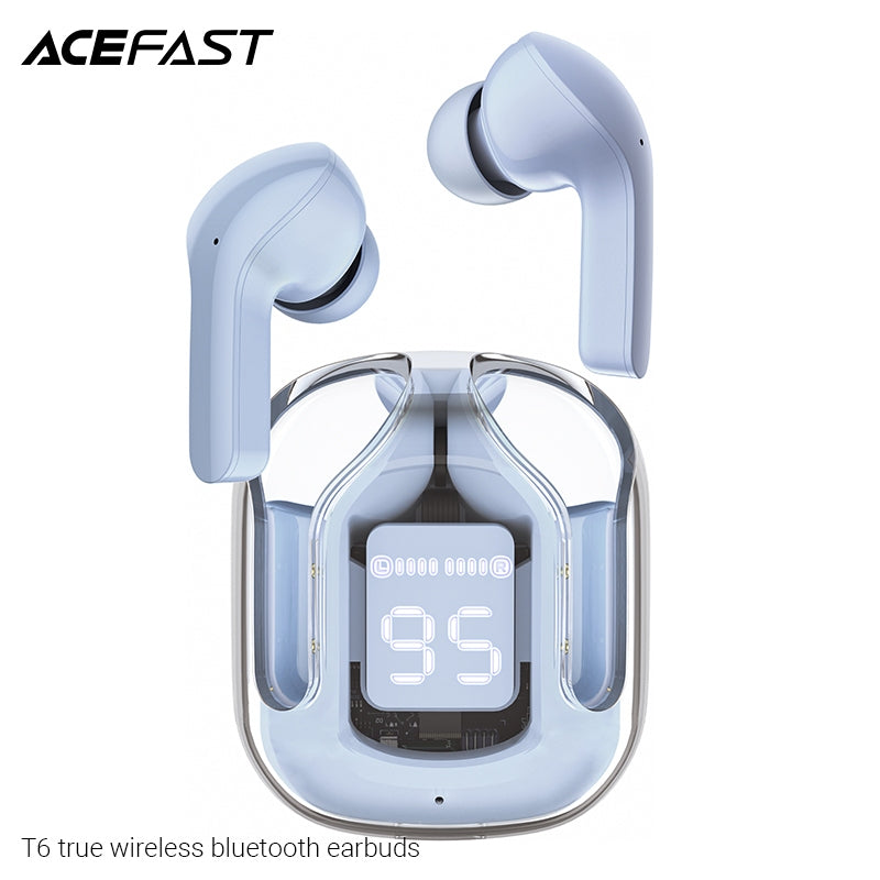 ACEFAST T6 True Wireless Stereo Headset - Ice Blue