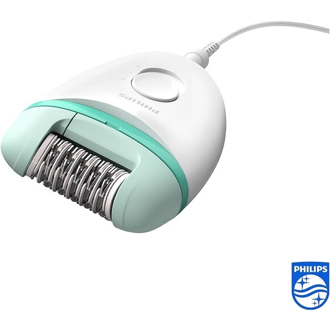 Philips Satinelle Essential Corded compact epilator BRE224 White Green