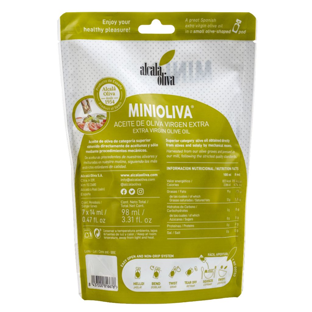Alcala Oliva Extra virgin olive oil 7×14 ml