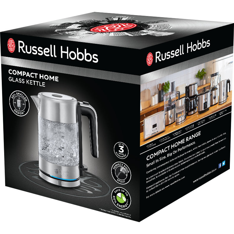 Russell Hobbs 24191-70 Compact Home Glass Kettle