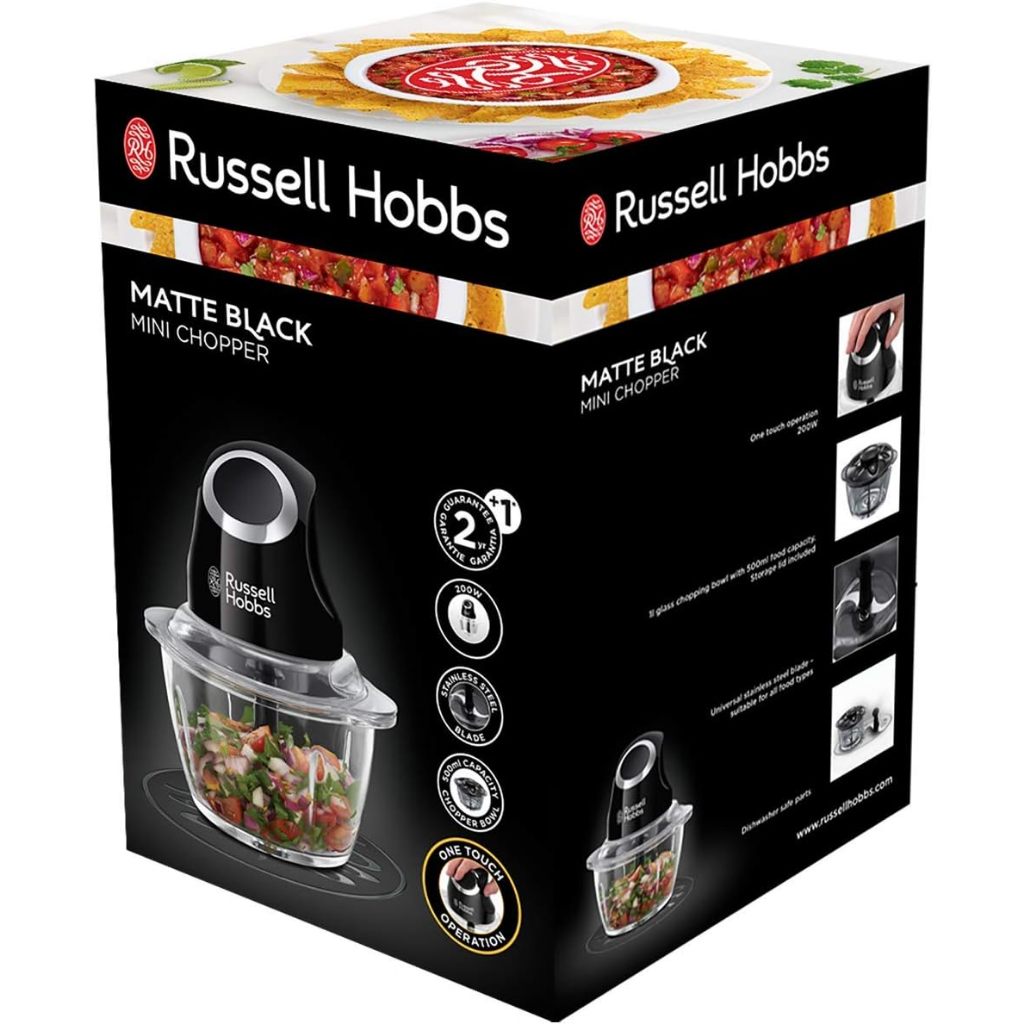 Russell Hobbs 24662-56 Desire Matte Black Mini Chopper