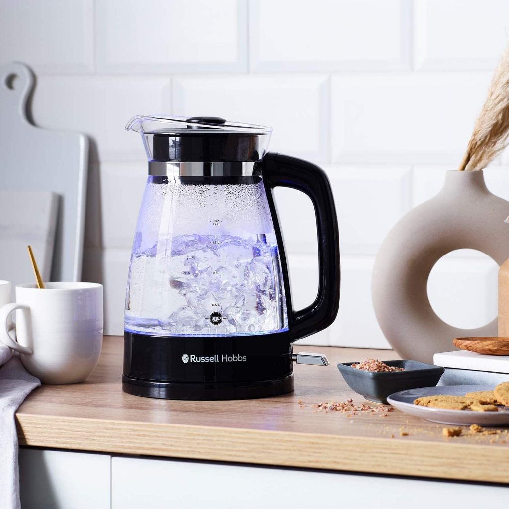 Russell Hobbs 26080-70 Classic Illuminating Glass Kettle in Black