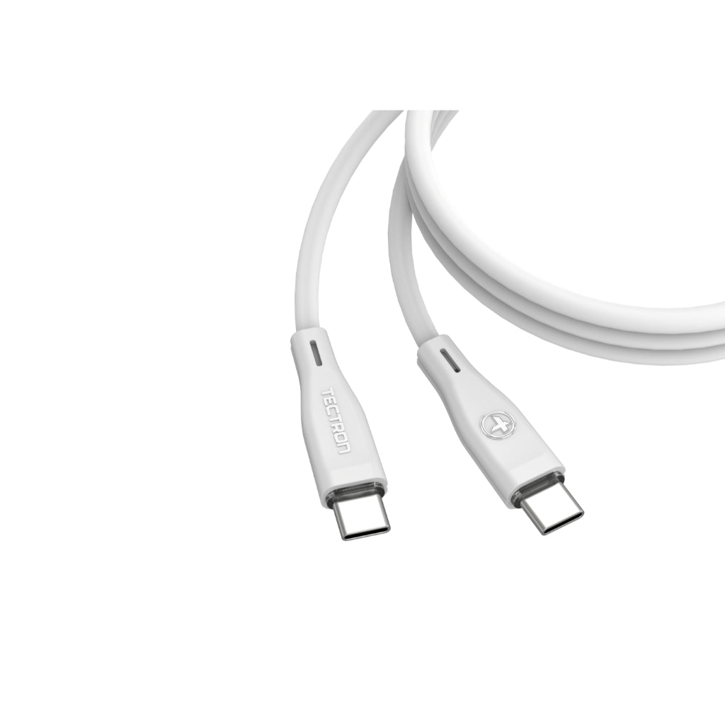 Tectron SC12 100W Soft Silicone C to C Charging Data Cable 1.2M