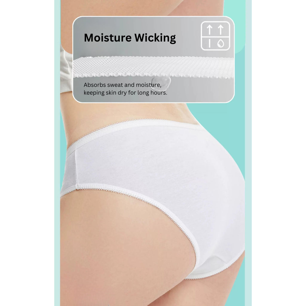 Ladies Disposable Cotton Underwear (5 pcs)