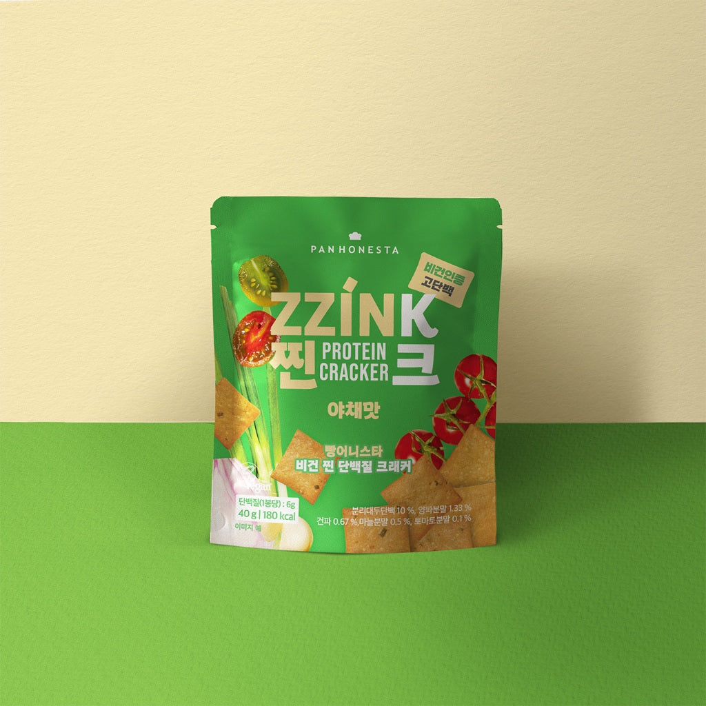 Zzink protein cracker veggie