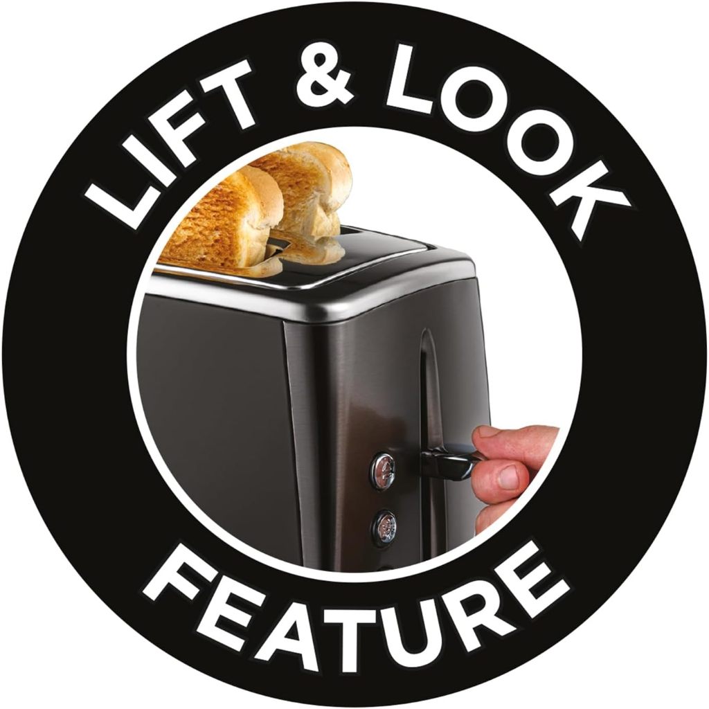 Russell Hobbs 26150-56 Matte Black 2 Slice Toaster
